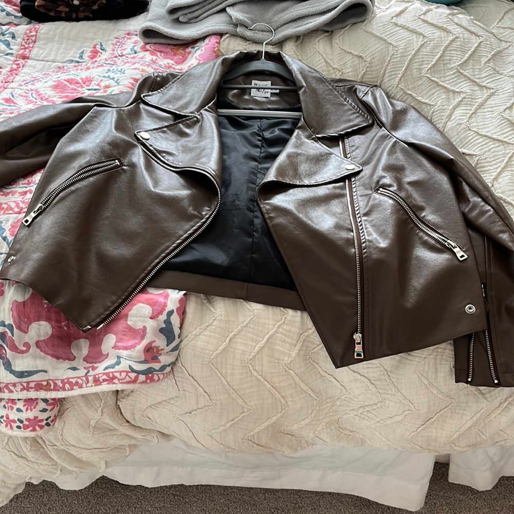 Brown leather Jacket
